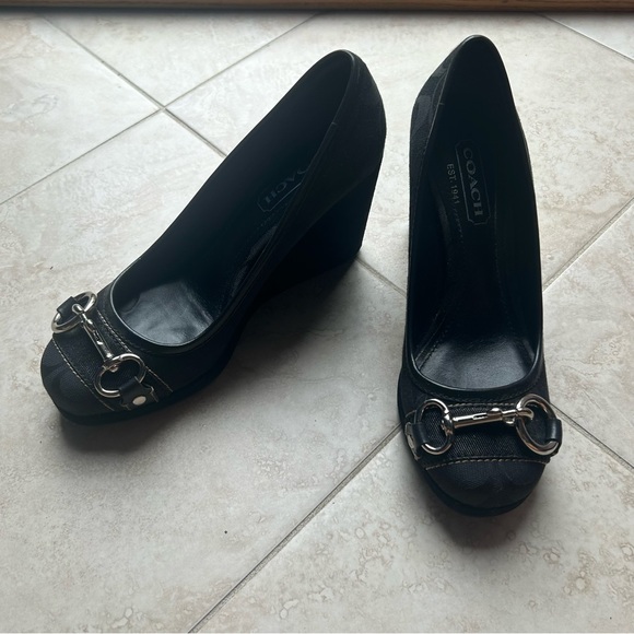 NWOT Coach Platform Heels - Picture 1 of 5